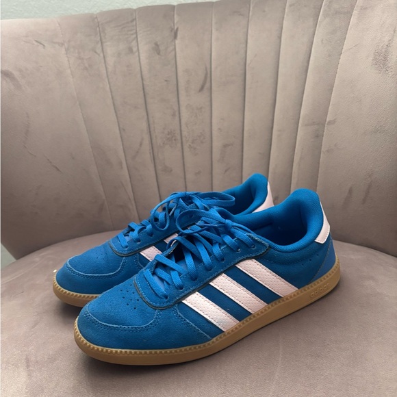 adidas Shoes - Adidas Women's Blue and Pink Sambas